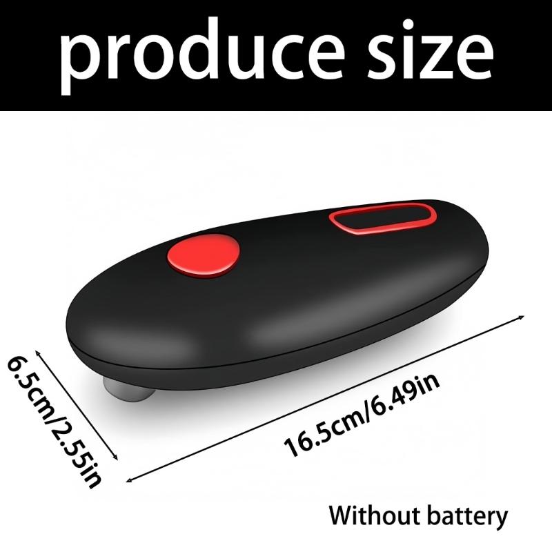 Automatic Can Opener For Kitchen Single Touching Operation Portable Tool Battery Operated Safety Grip ABS Bottle Opener