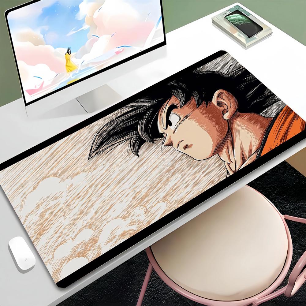 Mouse pad PU leather Dragon Ball Son Goku Printed Gaming Mat Printed Mouse Pad Printed Desk Mat Console Gaming Mat 90x45cm