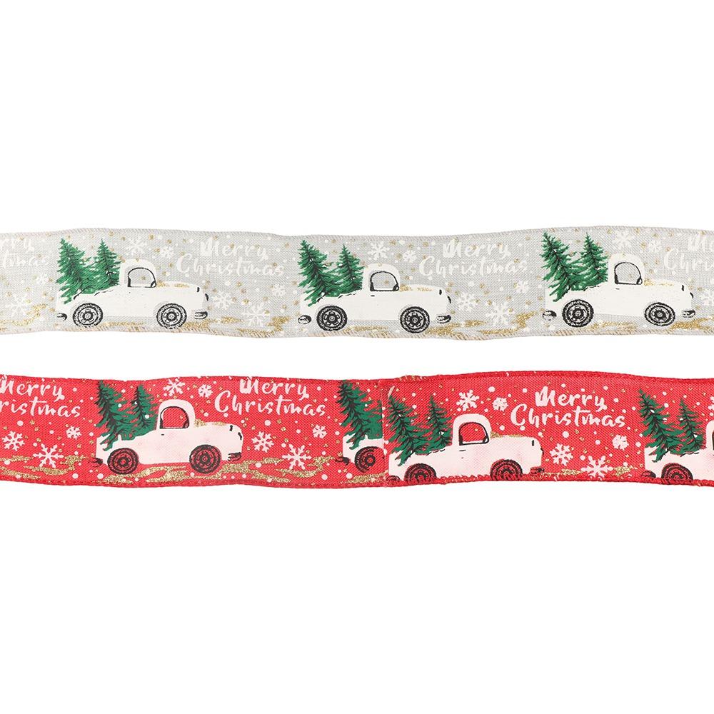 Decorating Wreath Bows With Wired Edge Ribbon Christmas Gift Christmas Tree Sewing Accessories