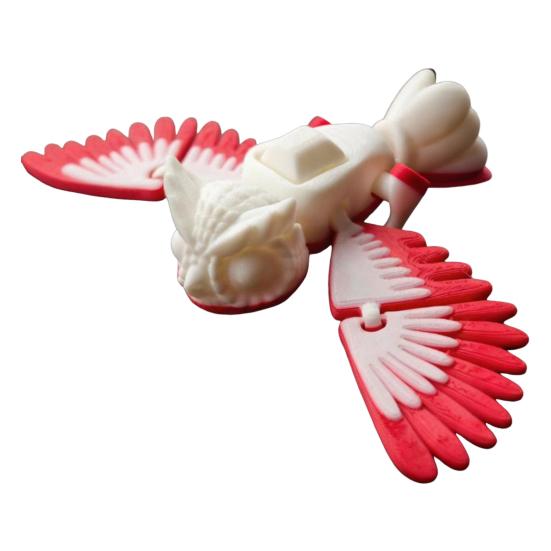 Movable Joints Owl Model 3D Printed Owl Figure Toy Articulated