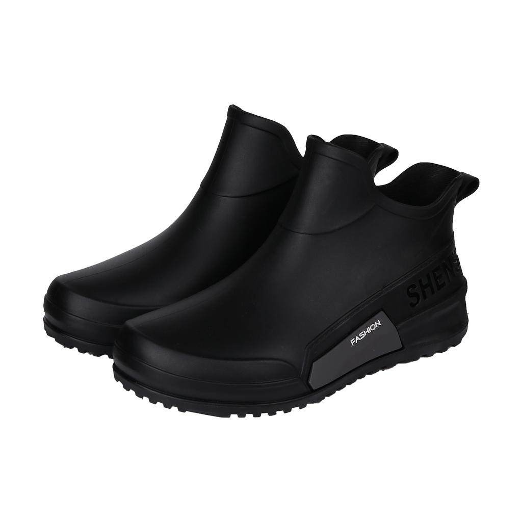 Water shoes couple rain shoes men's short tube low-top anti-skid outdoor rubber shoes fishing shoes lightweight rain boots women