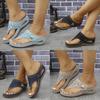 Summer Thick Sole Flip Flops With Metal Detail For Adults Size