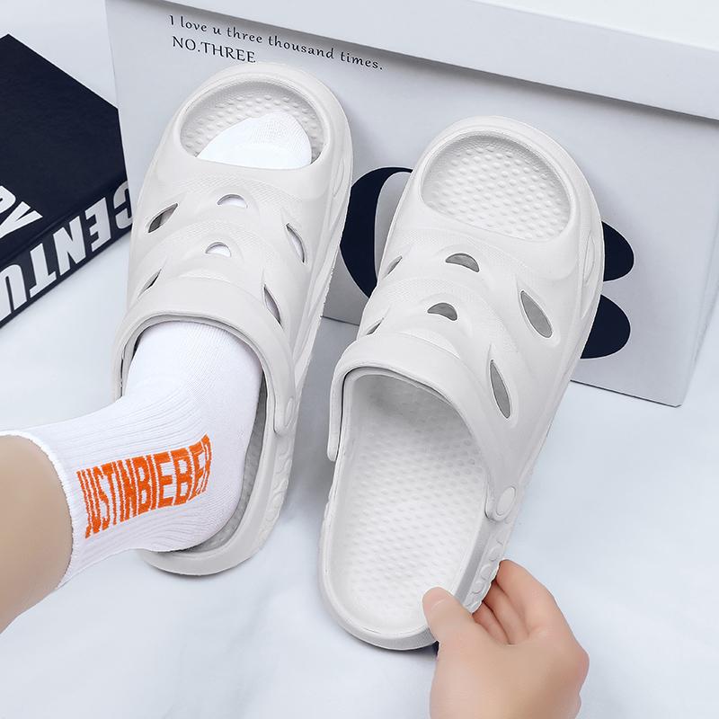 Sommar herr sandaler vardagsskor utomhus strandskor Mode bekväma platta halkfria familjeskor män mjuka 2024 ny modell