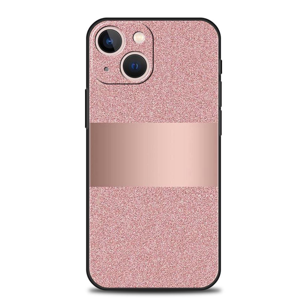 Gold Rosa Rose Glitter Herzen Für iPhone 11 12 13 15 14 Pro Max Telefon Fall X XR XS 7 8 plus SE 2020 Luxus Soft Cover Funda