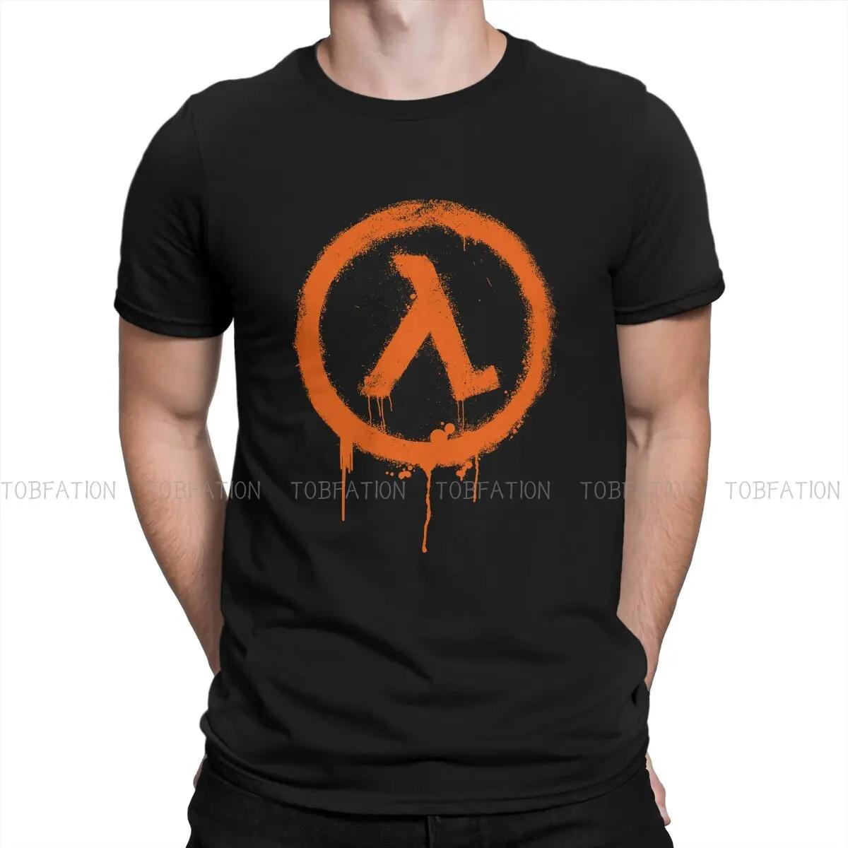 

Half Life Game TShirt for Men Rise Shine Humor Leisure Tee T Shirt Novelty New Design Loose - Men s Summer Cotton Graphic Tee S разноцветный