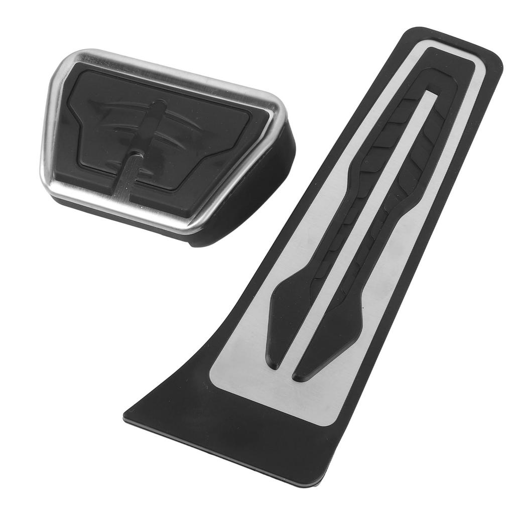 2 Stück Brems- und Gaspedalabdeckung Gummi Rutschfest Gebogenes Design Fußpedalauflagen-Set für 1 2 3 4 5