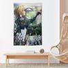 Anime VViolet Evergarden Tapestry Microfiber Wall Hanging For Bedroom Living Room Decor Outdoor Festival Garden Bar Background
