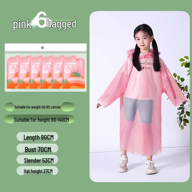 Kinder- & Erwachsenen Tragbarer Wasserdichter Poncho - Universelle Verdickte Regenjacke für Schule, Reisen und Ausflüge
