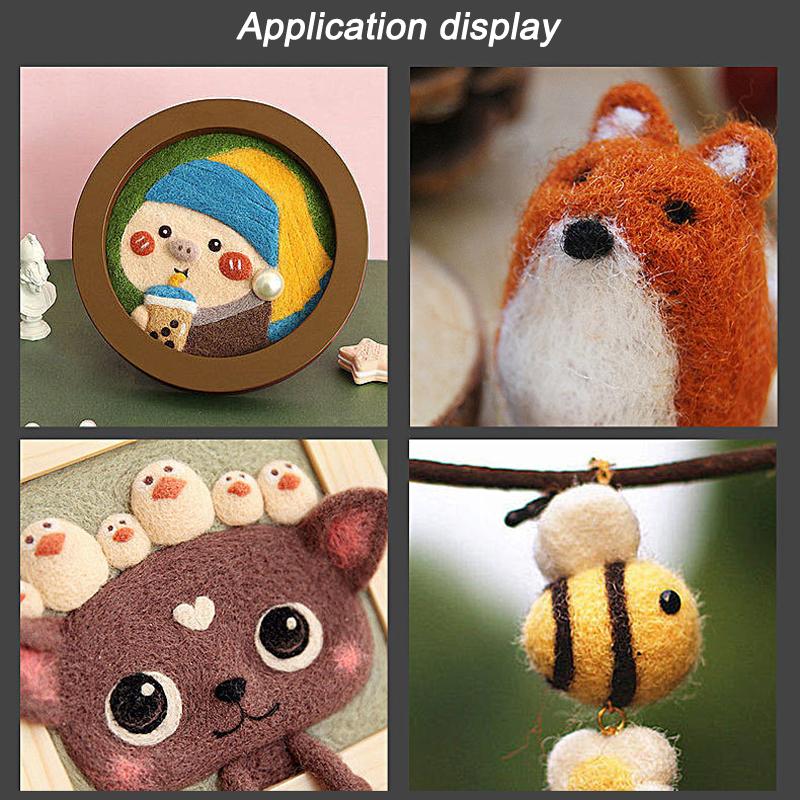 Felt Needle Tool Wool Felt Needle Tool 3 /8 Needle Felt DIY Handmade To Make Beautiful Felt Patterns