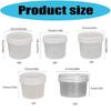 Reusable Plastic Puddings Jars with Lid Microwave Safe Design For Snacks Meal Preparation Kitchen Accessories