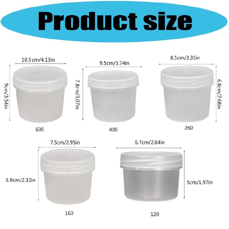 Reusable Plastic Puddings Jars with Lid Microwave Safe Design For Snacks Meal Preparation Kitchen Accessories