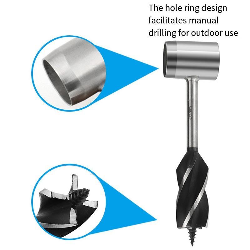 1 buc burghiu de supraviețuire în aer liber pentru prelucrarea lemnului burghiu manual pentru camping burghiu manual Zhiluo burghiu pentru găurit lemn și set de instrumente de tăiere a lemnelor de foc