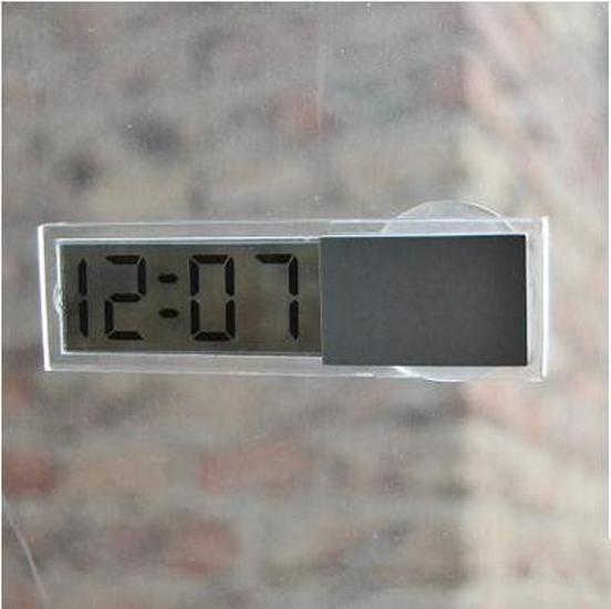 

Автомобильные стеклянные часы и термометр с креплением на присоске