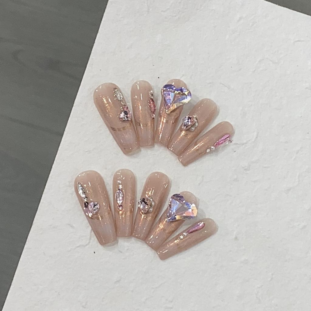 Opal Polarized French Starlight Diamond Princess Magic Nail Stickers