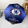 Custom Name Chelsea Football Club Theme Automatic Umbrella, Lightweight & Portable, 8 Rib, Perfect for Outdoor Travel, Birthdays, Christmas, Gifts.