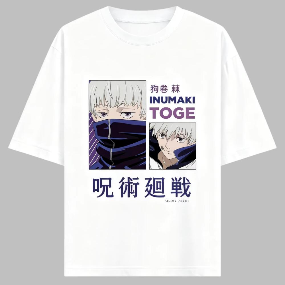 Jujutsu Kaisen Anime Zenin Maki Printing Cotton T-shirt Men and Women Loose Summer Anime Peripheral Clothing
