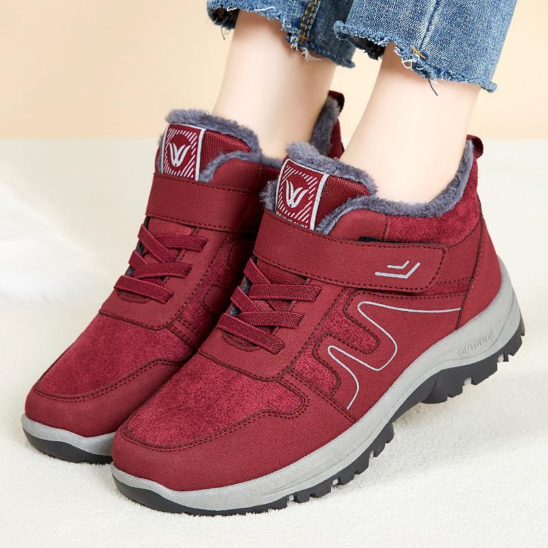 Women's Snow Boots Fur Lined Warm Ankle Boot Waterproof Anti-Slip Winter Outdoor Shoes for Women Lace-Up Walking Sneakers Trekking Hiking Booties