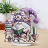 2D Flat Gnome DIY Desktop Diamond Art Kits Double Sided Effect 5D DIY Diamond Art Tabletop Decorations Bedroom Table Decoration