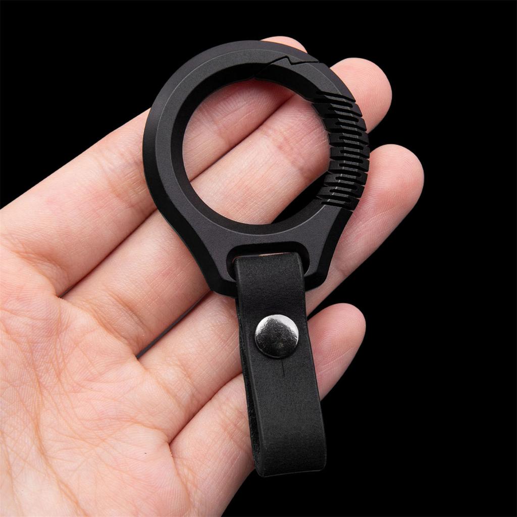 Quick Releases Spring Key Rings Titaniums Carabiner Clip Keyring Waist Hanging Keychain Buckles for Camping Hikings