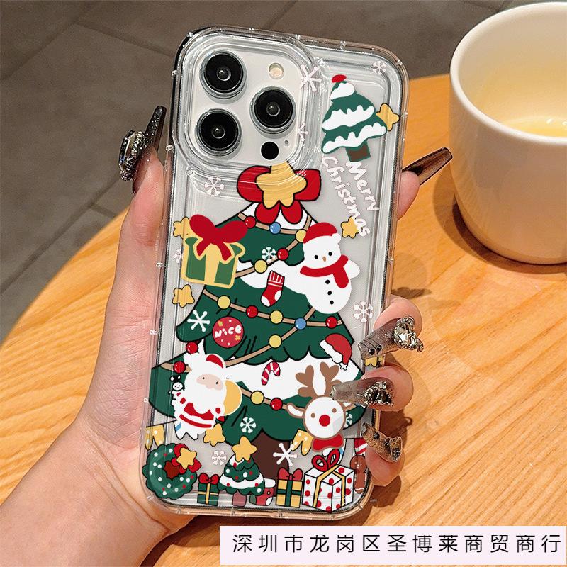 Applicable to Apple 15 mobile phone case iPhone13promax snowflake 14 silicone 12 cute 11 protective case 16plus
