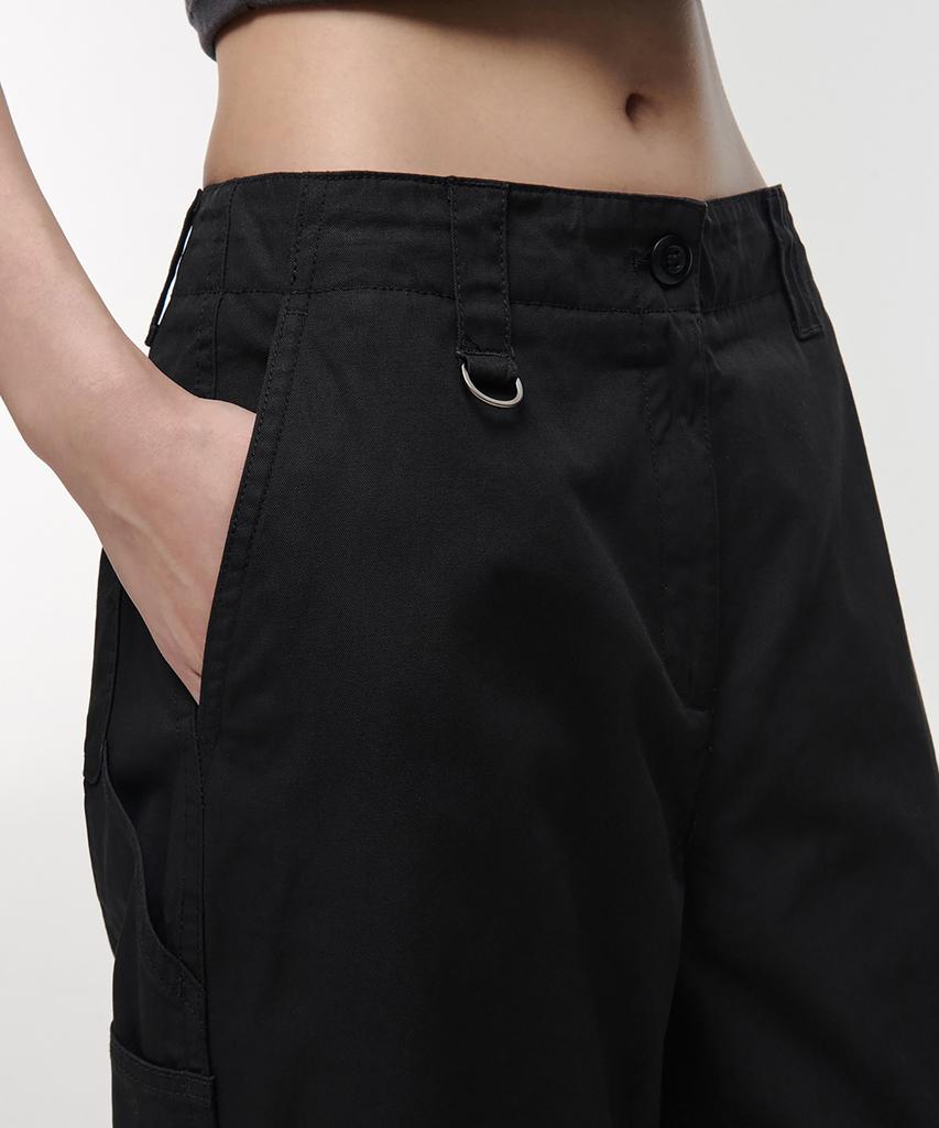MUSINSA STANDARD WOMAN Women'S Wide Carpenter Pants [Black]