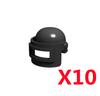 Military Building Block Figure Cap Tactical Helmet Alpha Motorcycle Lenses Gas Masks Flame Emitter Night Vision Device Gift Toys