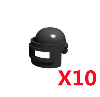 Military Building Block Figure Cap Tactical Helmet Alpha Motorcycle Lenses Gas Masks Flame Emitter Night Vision Device Gift Toys