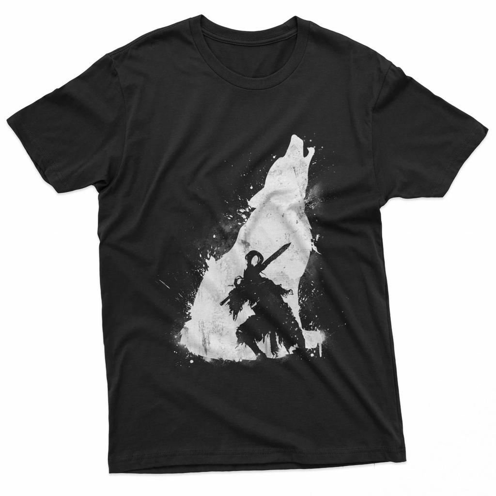 Abyss Warrior in Shadows Gothic T-Shirt