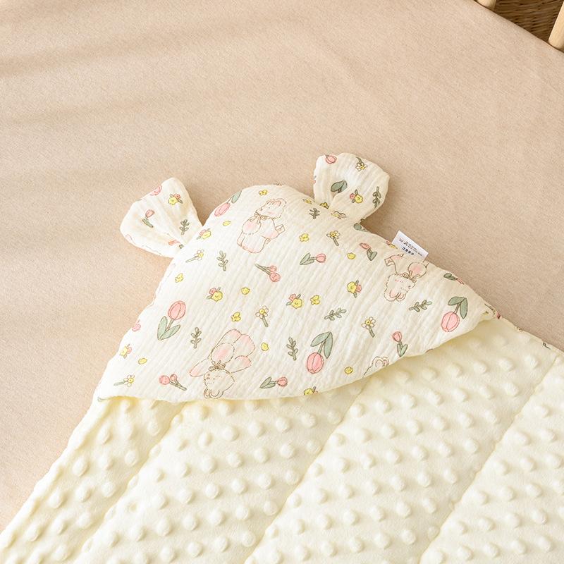 Baby Quilt Delivery Room Newborn Baby Bean Velvet Quilt Newborn Supplies Floral Blanket Spring And Autumn Thin Style