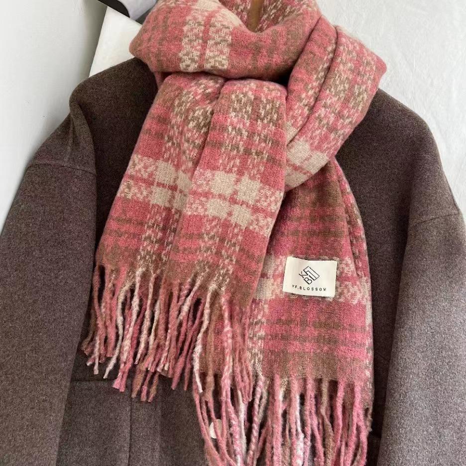 Neuer Damen Schal Winter Geburtstagsgeschenk Imitation Kaschmir Hals Verdickt Warm Und Kältefest Mode