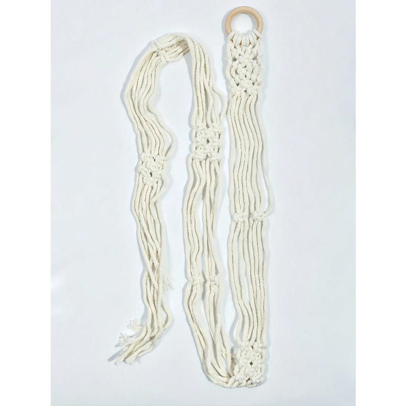 Boho Hat Hanger Cowboy Hat Rack With Tassel Modern Cap Display Hanging Organizer Hand Woven Baseball