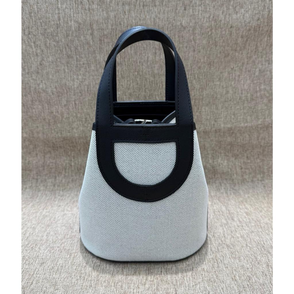 2026 Neue Mode Leinwand mit Swift Erstes Rindsleder Schweinenase Eimer Tasche Langlebiger Gemüsekorb Handtasche