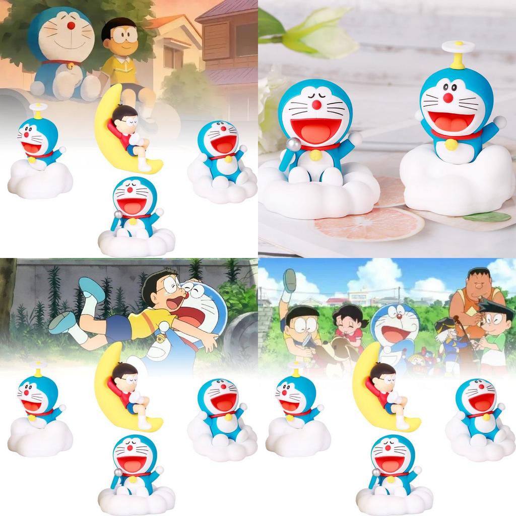 Adorable Pvc Doraemon Night Sky Series Blind Box Figure For Collectors And Fans