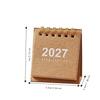 Double Coil Mini Calendar Standing Base Flip Calendar New 2027 Desk Calendar  Home Office
