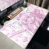 Różowy Anime Dziewczyna Podkładka pod Myszę Klawiatura Gracza Mata na Biurko ESports XXL Biuro Laptop Tablepad Duża Mata do Gry Akcesoria Biurkowe Podkładki do Gier