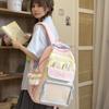 Schoolbag small fresh female backpack macaron color matching soft girl student schoolbag large capacity Japanese sweet girl backpack