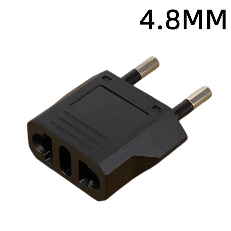 1-50pcs EU KR Plug Adapter US To EU Plug Adapter Travel 4.0mm/4.8mm KR EU Adapter EU KR Plug Converter Power Sockets AC Outlet