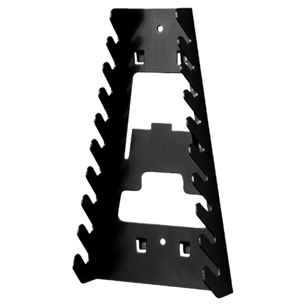 

Wrench Sorter Bracket Wall-Mounted Multi-Slot Hook Wrench Rack Perforated Board Plastic Rack for Household Plug-In Tools чорний