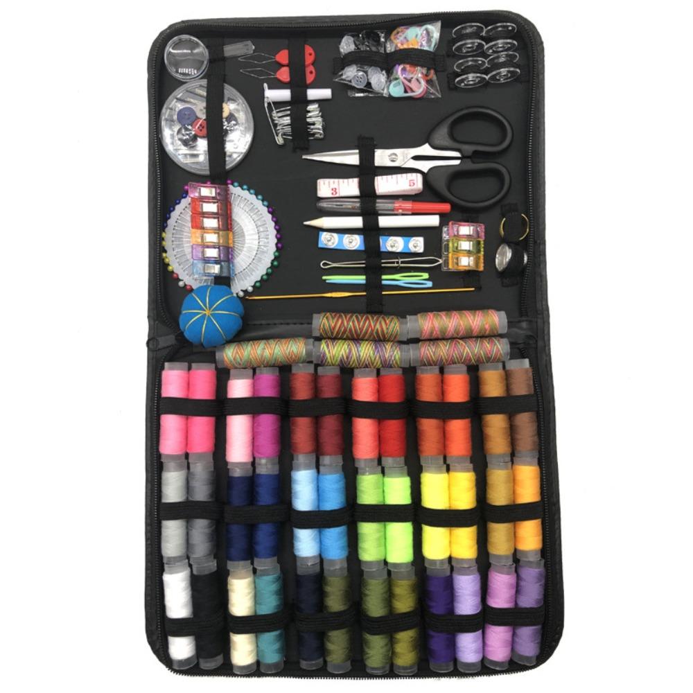Set Kit Cucito Casa Viaggio Fai da Te Strumenti Cucito Portatili Scatola Cucito Multifunzione per Casa