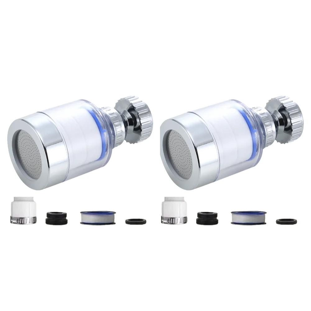 Faucet Purifier Sprayer Head 360 Degree Rotating Faucet Water Clean Filter Purifier Anti-splash for Household Kitchen Bathroom