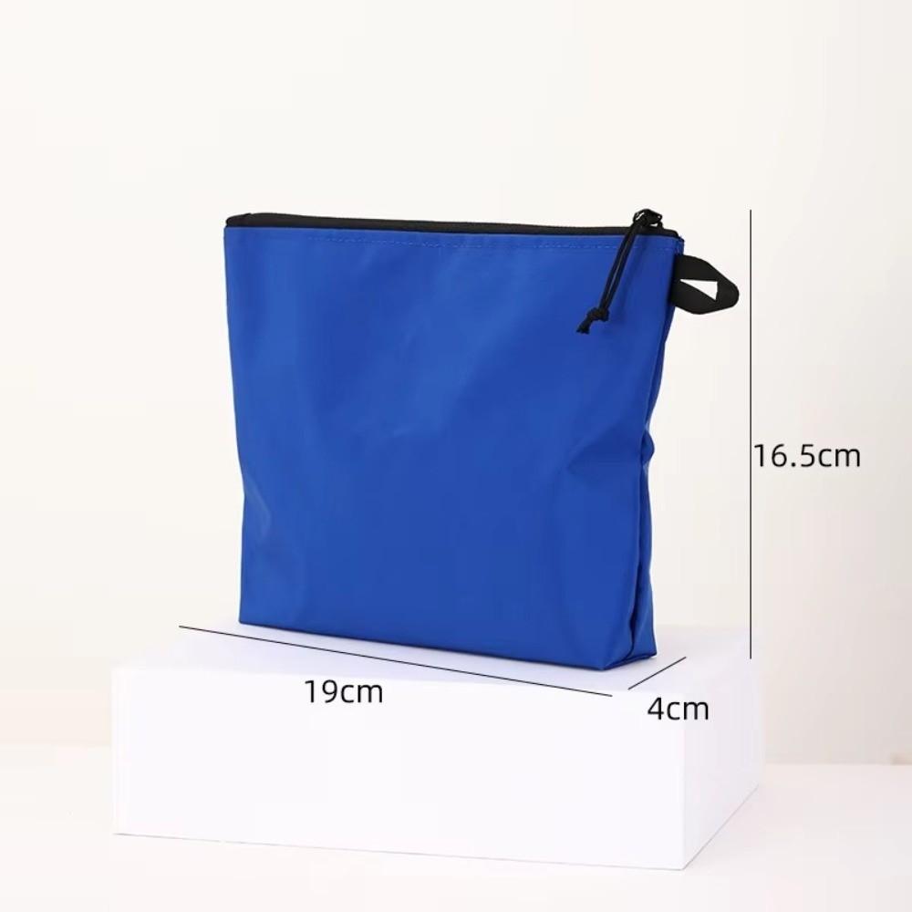 Portable Waterproof Tool Storage Bag Large Capacity Foldable Travel Toiletry Bag Solid Color Ultralight ID Bag