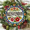 Retro Metal Tin Sign 8x8 Vintage Spanish Decor Wall Art for Kitchen Bar Patio