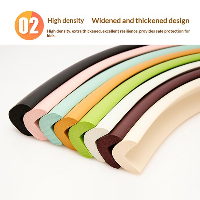 2M Super Thick Baby Safety Furniture Table Protection Edge Corner Table Cover Protection Tape Foam Corner Bumper Protection