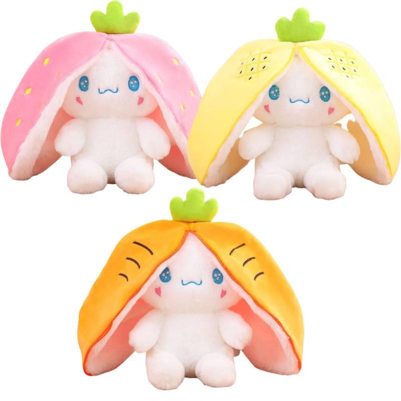 Cute Fruit Dog Plush Toy Japanese Style Cartoon Cinnamon Dog Stuffed Animal