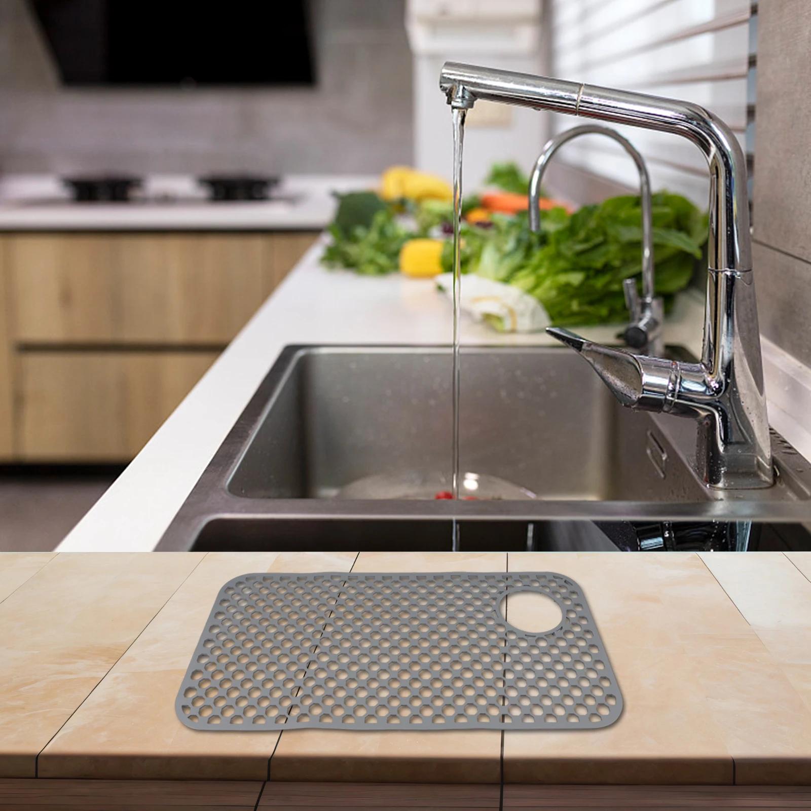 Heat Resistant Mat Collapsible Sink Mat Customizable Size Dishwasher Safe Food-Grade Silicone Quick Drying Design China Mainland 14280₽
