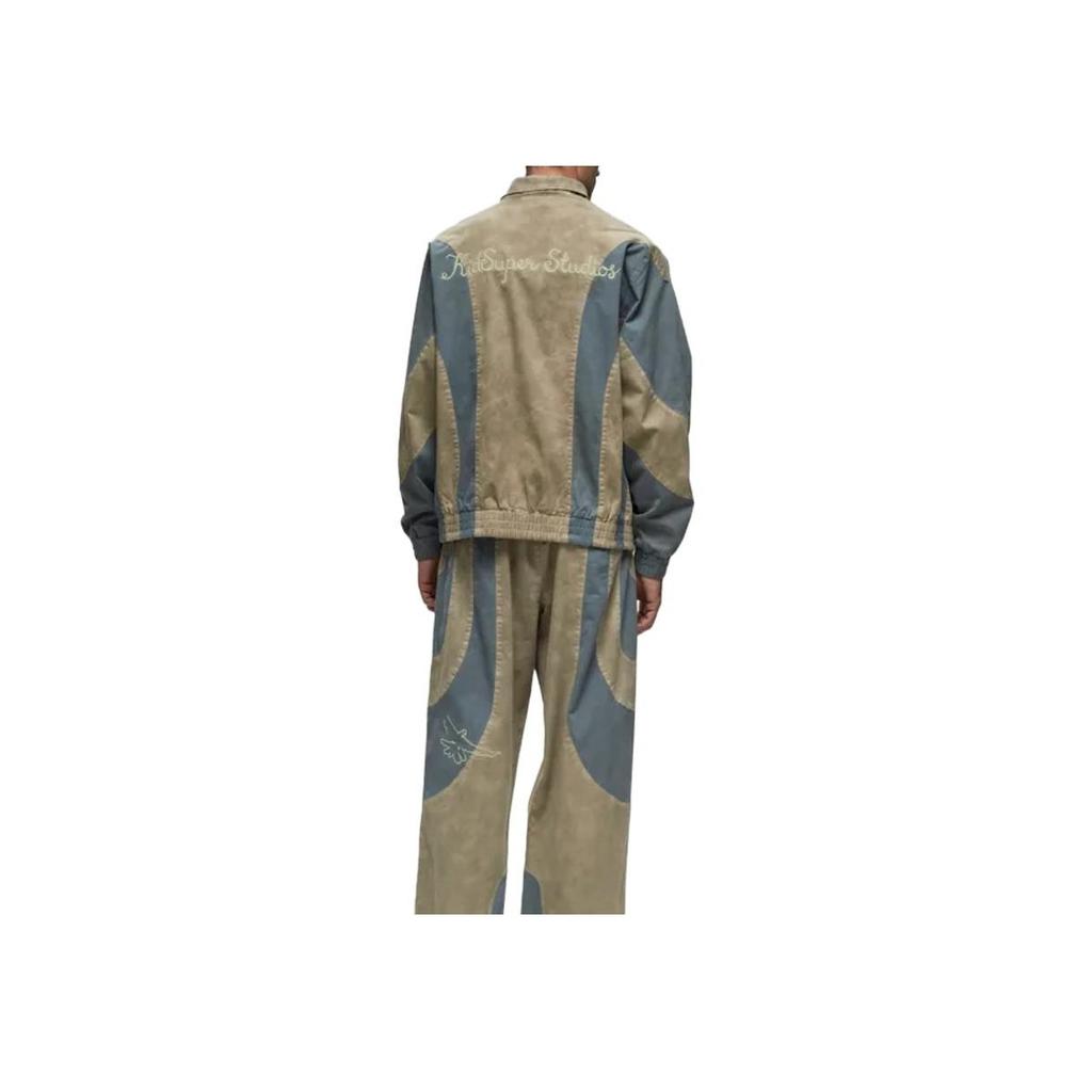 Puma Animal Print Vintage Sports Stand Collar Long Sleeve Jacket Men Jacket Pebble-Grey 624075-94