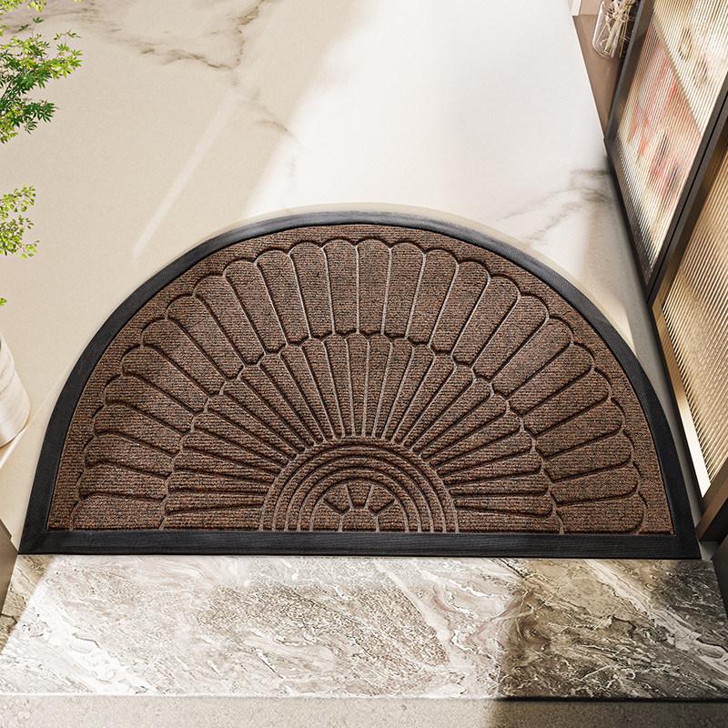 Anti-Slip Outdoor Rubber Door Mat - Dirt-Resistant High-End Entrance Carpet for Home.