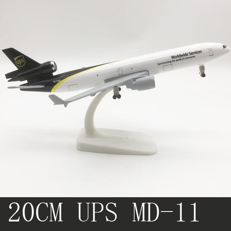 

20CM Alloy Airplane Model with Landing Gear - Cargo Plane UPS-MD11