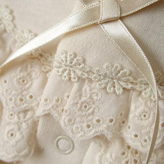 [OP Mini] Cotton SpringAutumn: Smooth Material Made In Japan 2-piece Baby Dress Set with Hat For Shrine Visits and Hospital Discharge Ceremony Dress