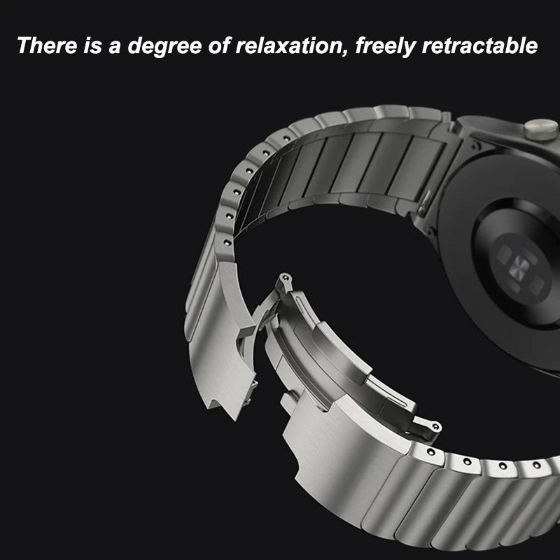 22mm WatchBand For Huawei Watch GT5 5Pro 46mm Strap Metal Stainless Steel Bracelet For Huawei Watch 3 4 4Pro GT 5 4 3 2 2e Band